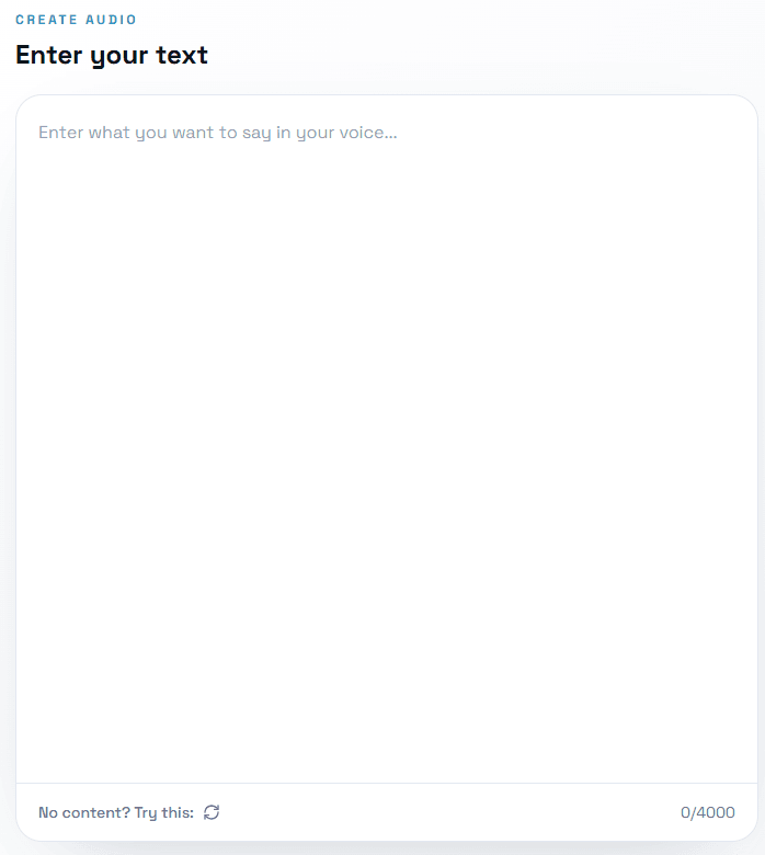 VoxCPM2 text input interface